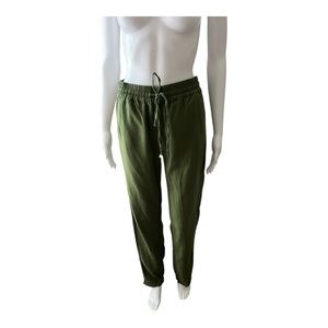 Love Tree Olive Green Linen Pants Size S